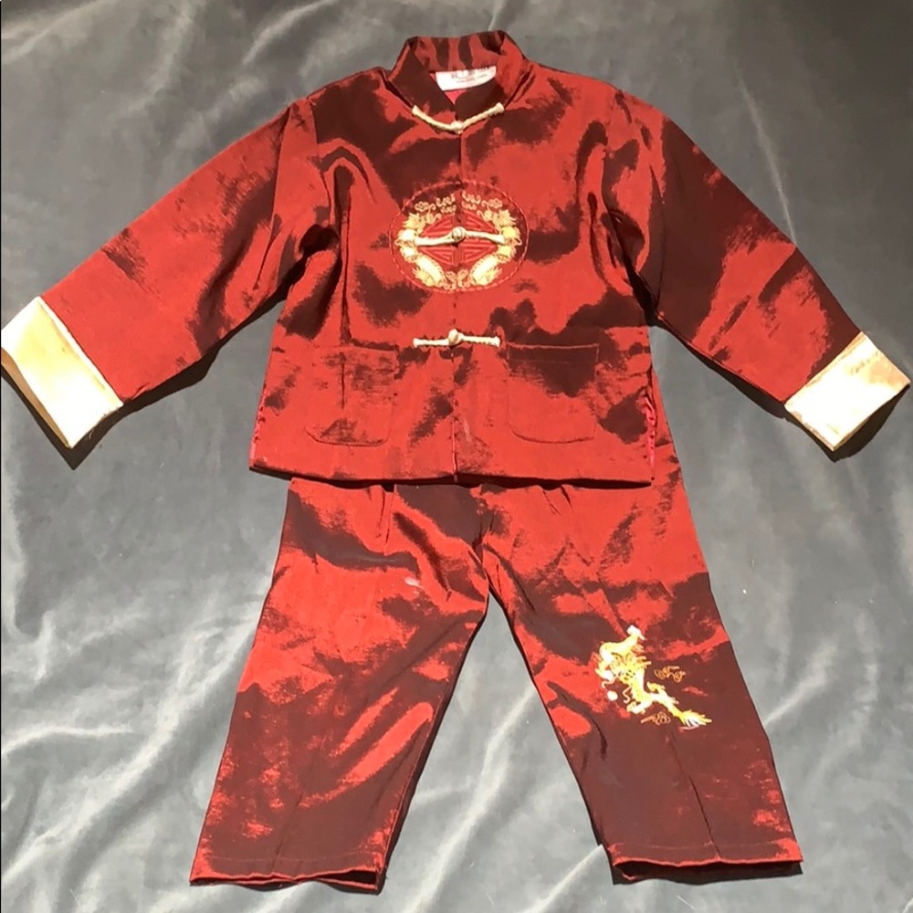 Toddler Silk Chinese Pajamas